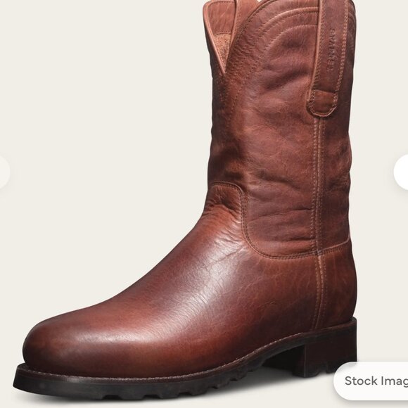 Mens Tecovas Bison Cognac Boots - Picture 2 of 8